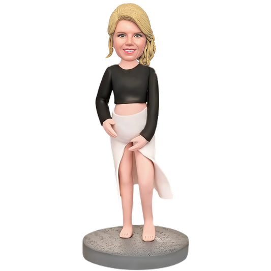 Custom Bobblehead: Expectant Mothers - Honoring the Amazing Superheroes of Pregnancy, Nurtured with Tenderness and Devotion