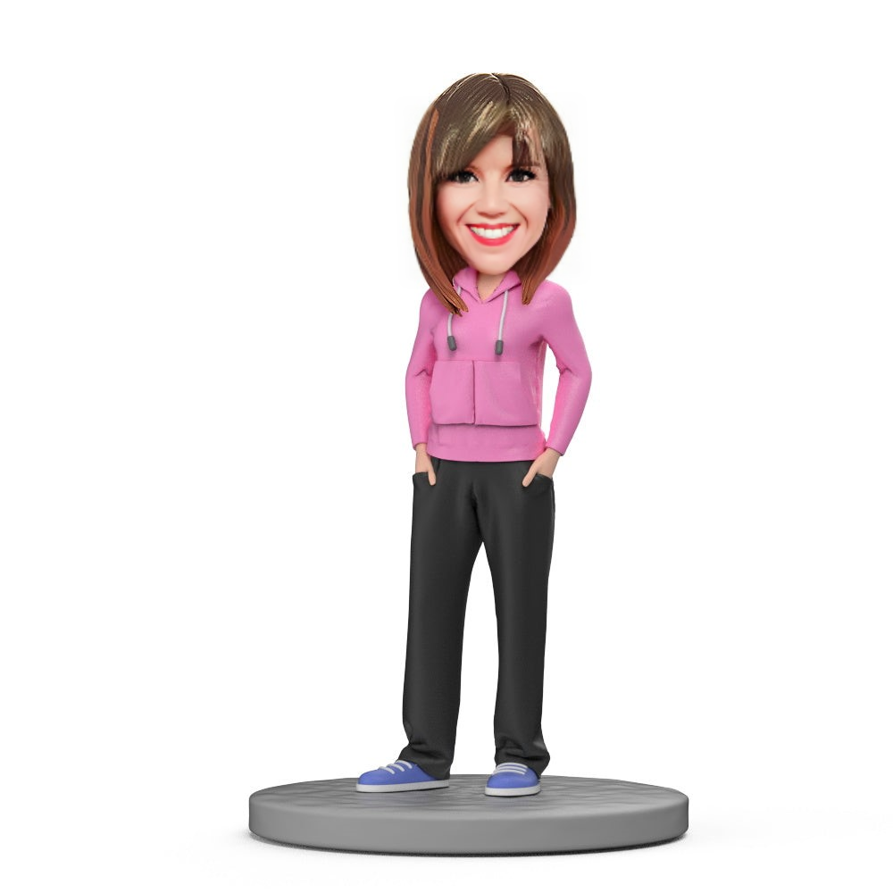 HipPop Girls Custom Bobblehead With Engraved Text