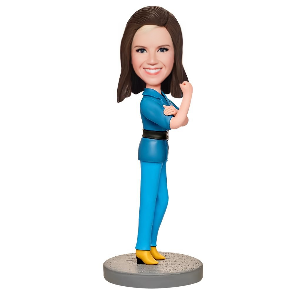 Strong Mother Custom Bobblehead with Engraved Text