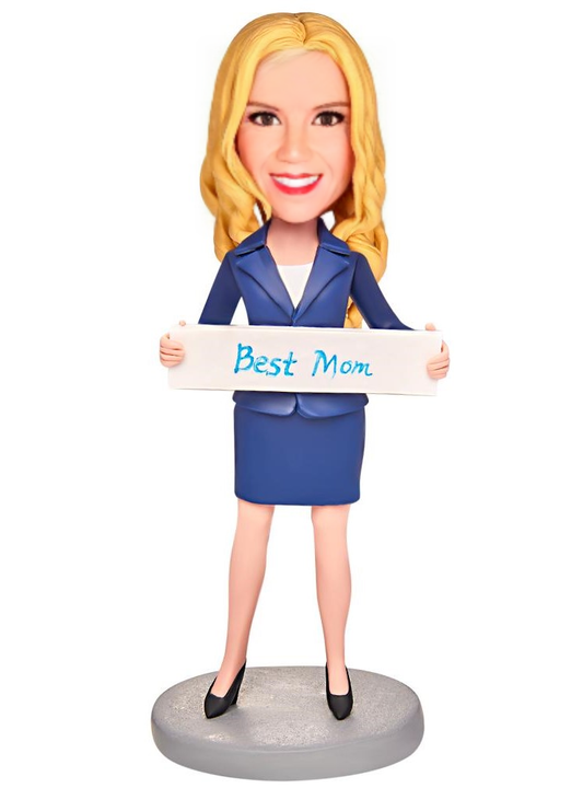 Personalized Beat Mom Custom Bobblehead with Engraved Text