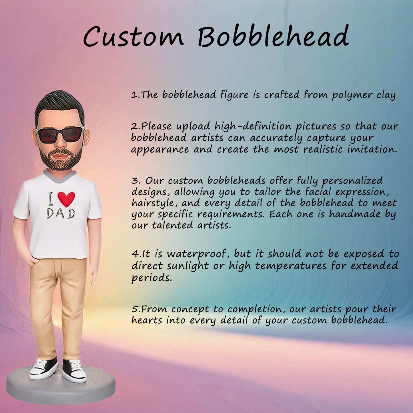 Custom Bobblehead Honoring My Dad with Personalized Engraving