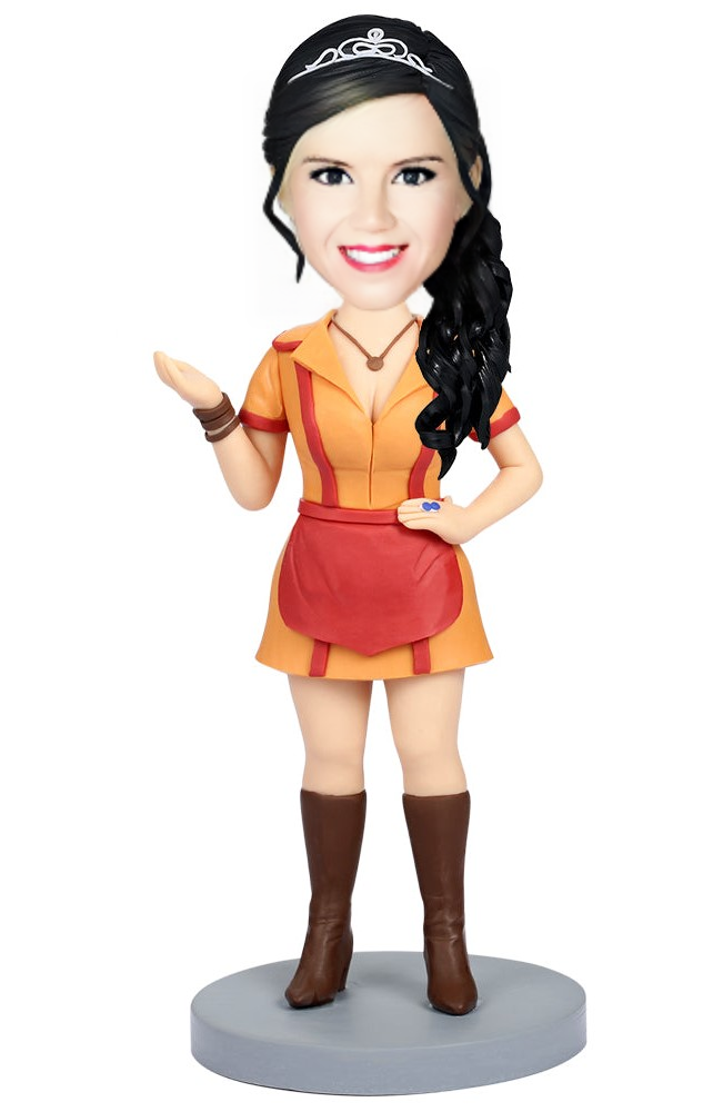 Broke Girls Custom Bobblehead With Engraved Text