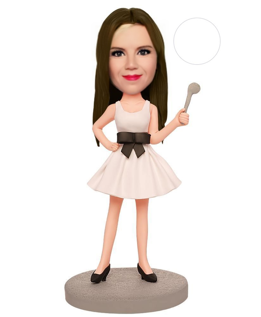 Sexy Housewife Custom Bobblehead With Engraved Text