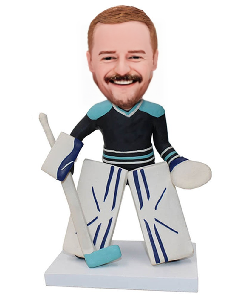 Snowball Tournament Sale Custom Hockey Bobblehead Gift For Hockey Goalie