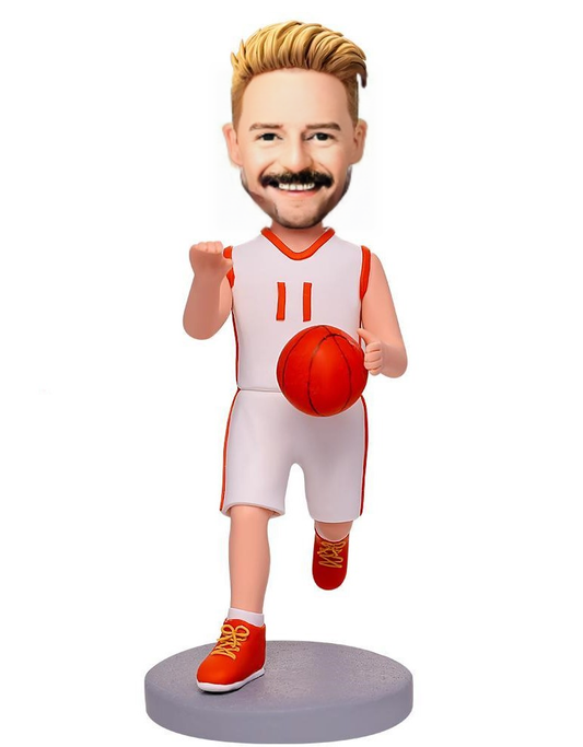 Number 11 Basketball Player Custom Bobblehead With Engraved Text