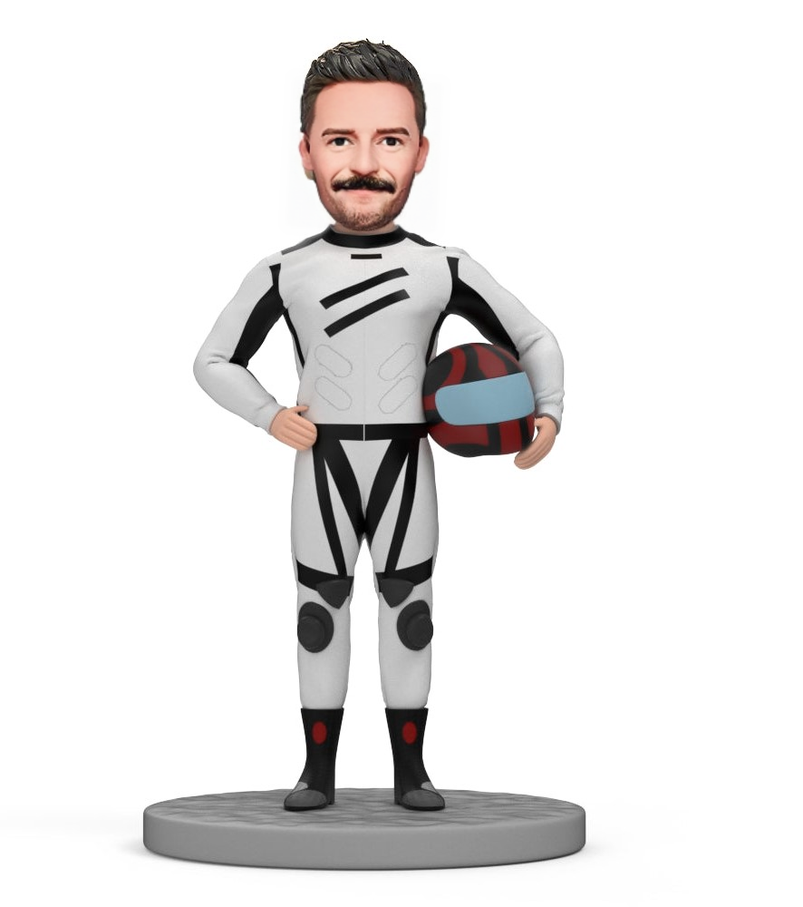 Custom Bobblehead | Racing Driver Custom Race Car Bobbleheads With Text