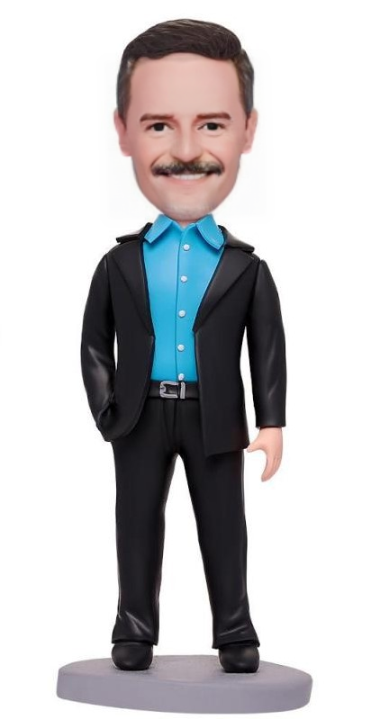 Business Man Gifts For Men Custom Bobblehead With Engraved Text