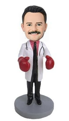 Boxing doctor Custom Bobblehead With Engraved Text