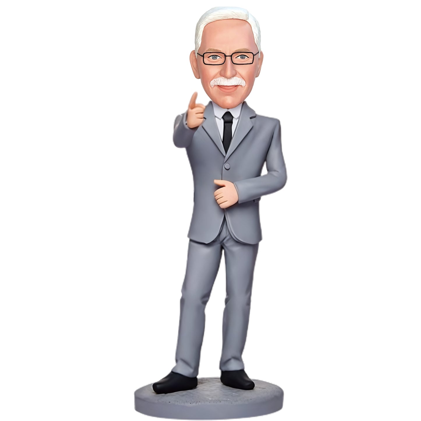 "Believe In Yourself" Custom Bobblehead of Businessman with Inscribed Message