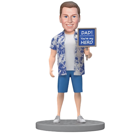 You Are My Hero Custom Bobblehead - A Special Gift for Father's Day